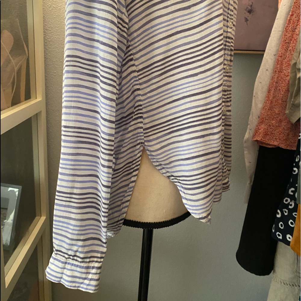3/$30! Cloth and Stone Striped Button Up - Picture 6 of 7